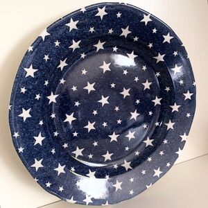 Hold Ralph Lauren earthenware starry sky plate made in england